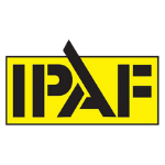 IPAF Logo. Yellow background with black writing 