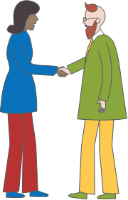 Insights Colour Energies shaking hands with each other 