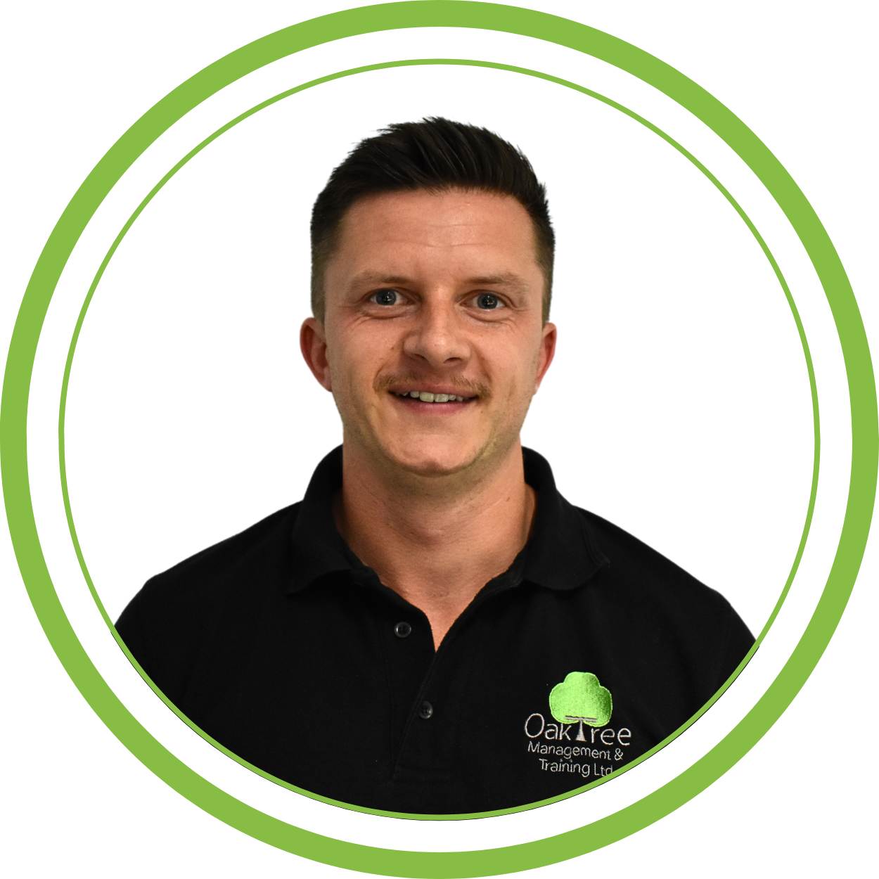A picture of Jamie Crowe, Business Development Manager with a green circular frame.