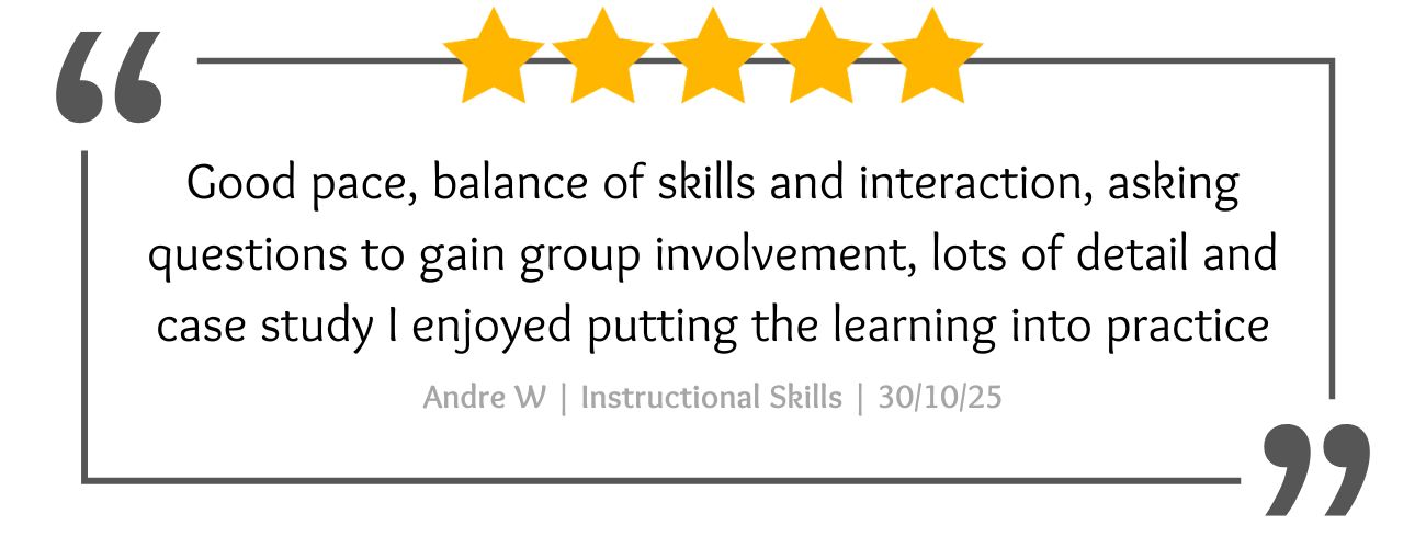 Feedback for Instructional Skills